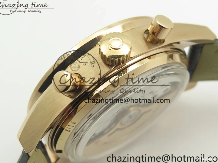 0113 Speedmaster ’57 Co-Axial RG OMF 1:1 Best Edition Black Dial On Leather Strap A9300 (Free Leather Strap) Resilient 8064